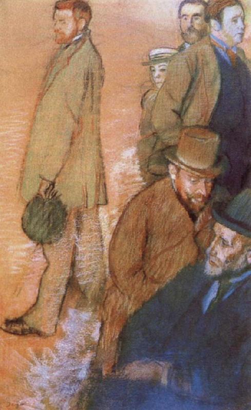 Edgar Degas Six Friends of t he Artist